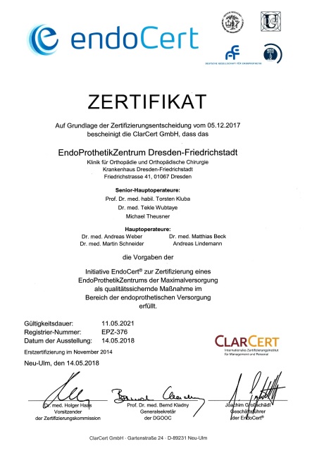 EPZmax Zertifikat