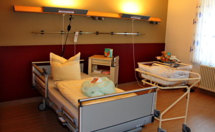 Abbildung Wochenstation, Wochenbett und Familienzimmer