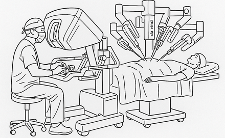 Abbildung Robotische Chirurgie (daVinci®) 